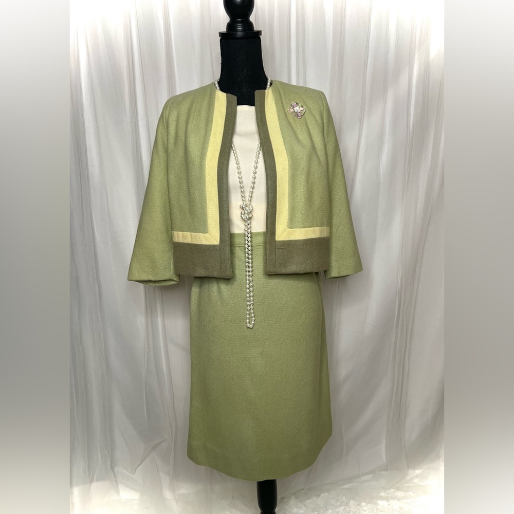 Vintage 60’s Skirt Suit by Arthur Jay; Jackie O Audrey Hepburn Madmen